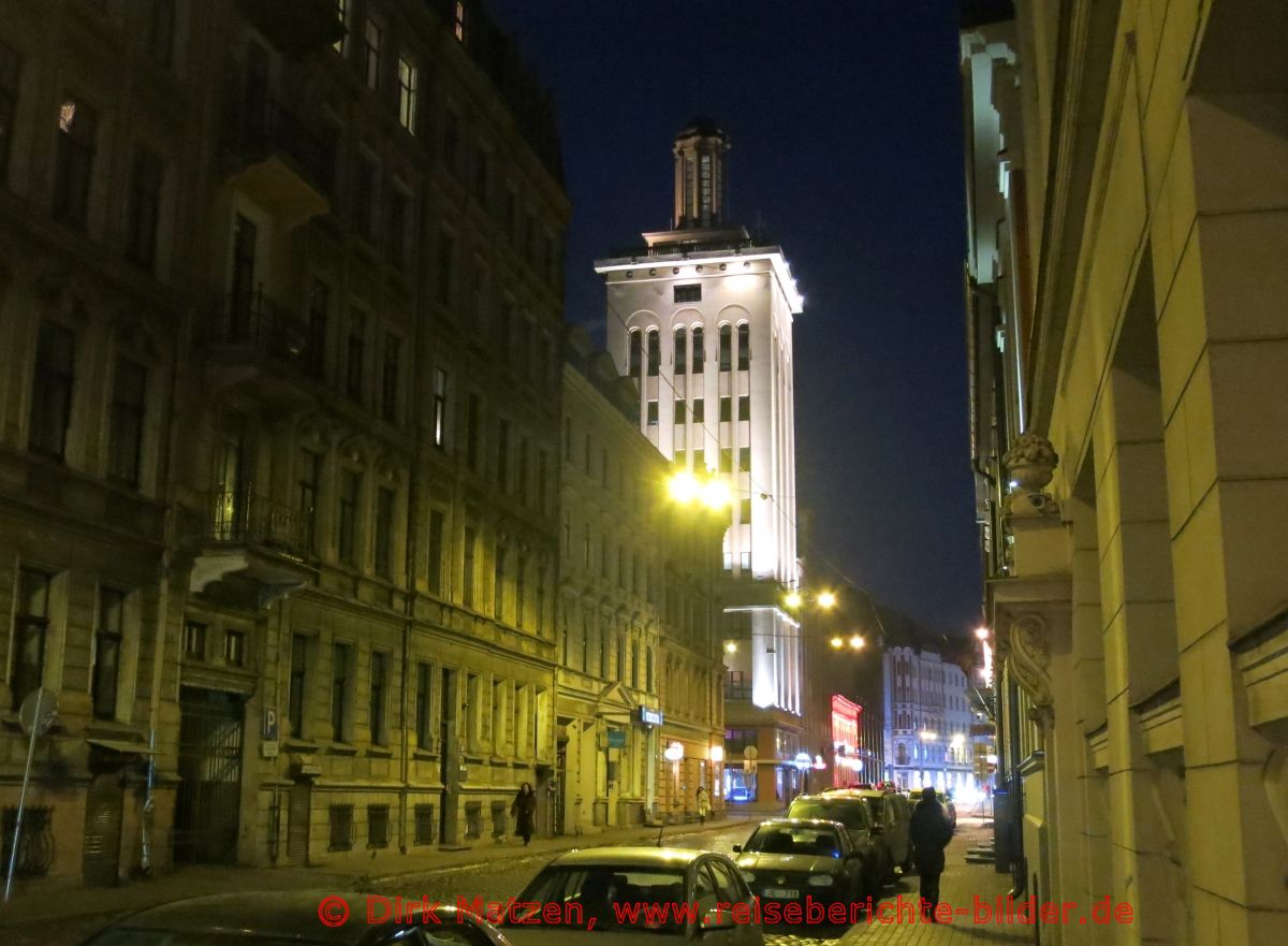 Riga, Neustadt nachts