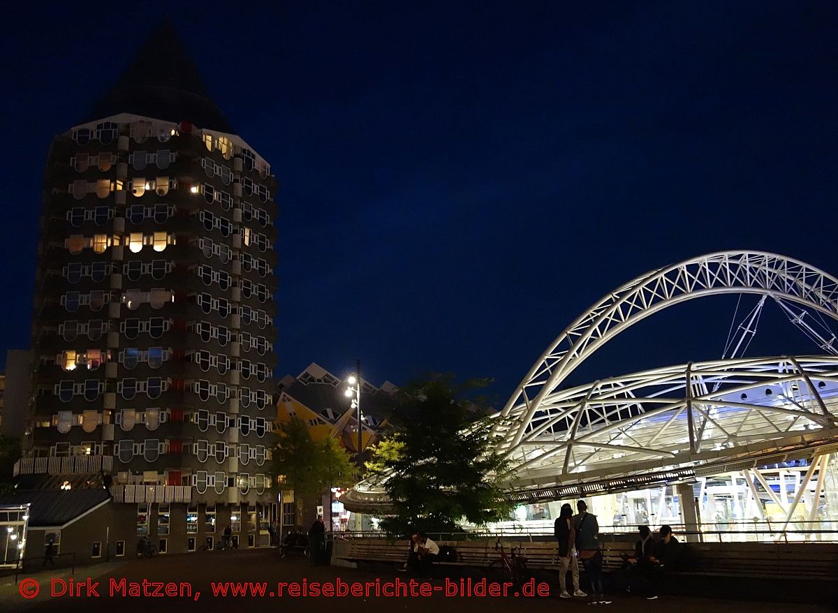 Rotterdam, Station Blaak nachts