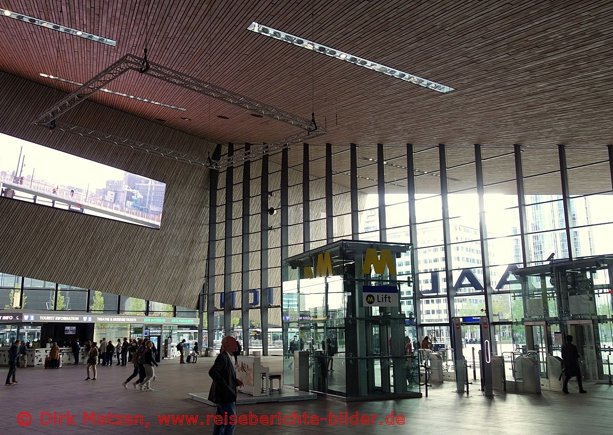 Rotterdam, Hauptbahnhof, Innenansicht