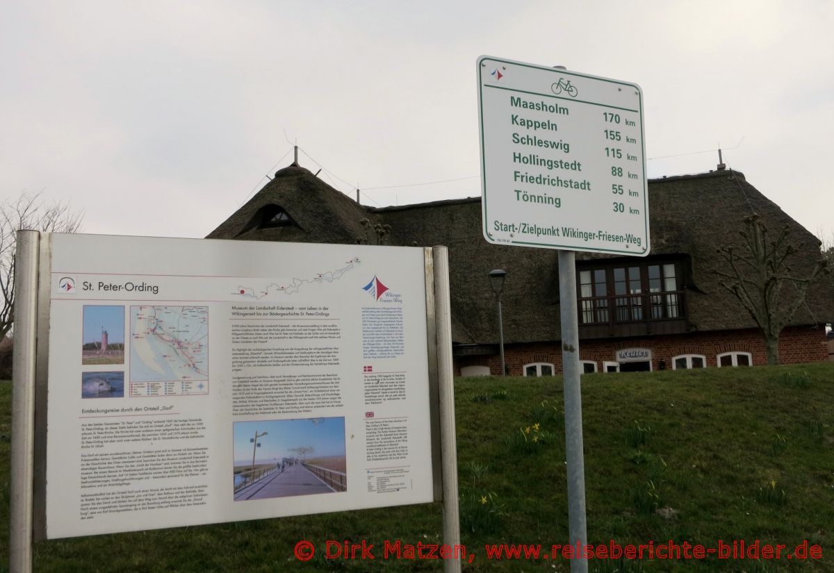 St. Peter-Ording, Wikinger-Friesen-Radweg Infotafel