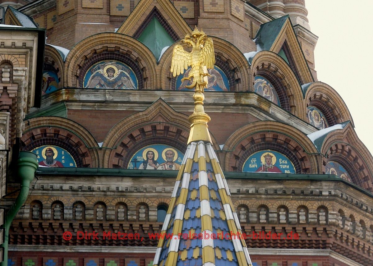 Sankt Petersburg, Kirche Erlöser auf dem Blute Details
