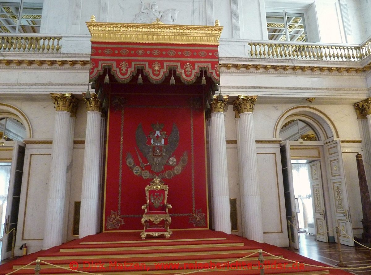 Sankt Petersburg, Eremitage Zarenthron