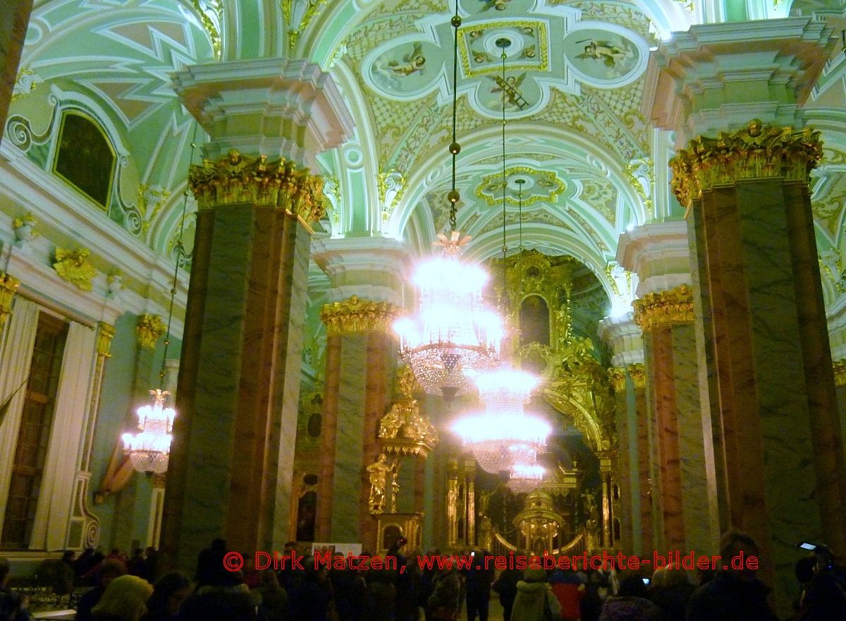 Sankt Petersburg, Peter-Paul-Kathedrale innen