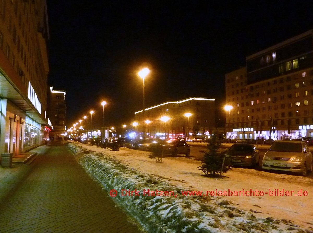 Sankt Petersburg, Moskowskij Prospekt nachts