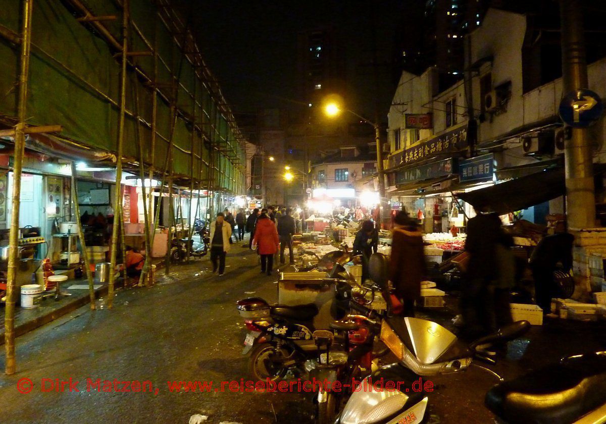 Shanghai, Altstadt nachts