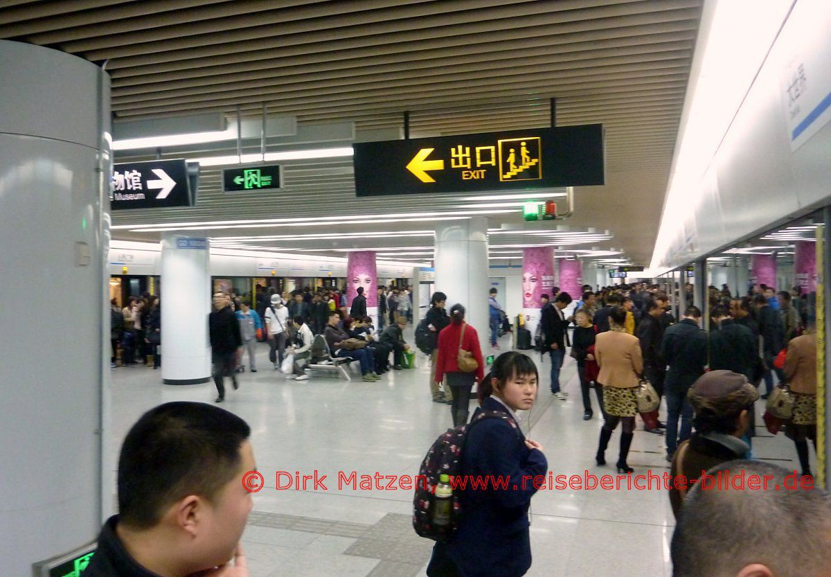 Shanghai, Metro-Station