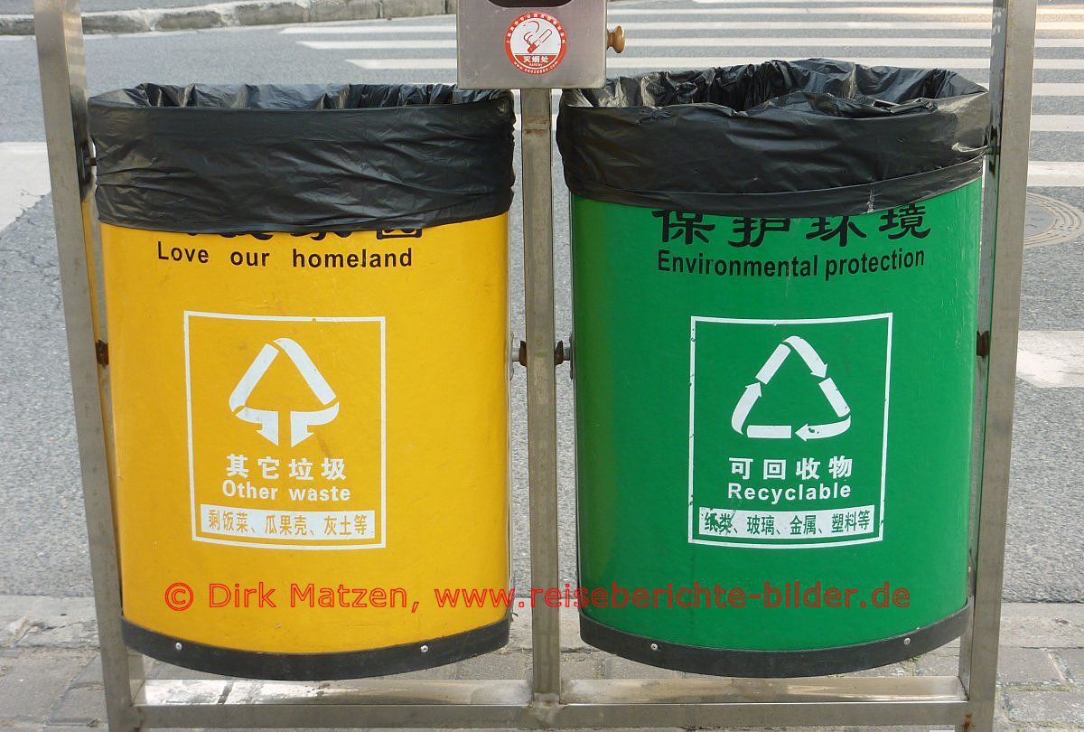 Shanghai, Recycling-Tonne