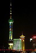 Shanghai, fernsehturm-nachts