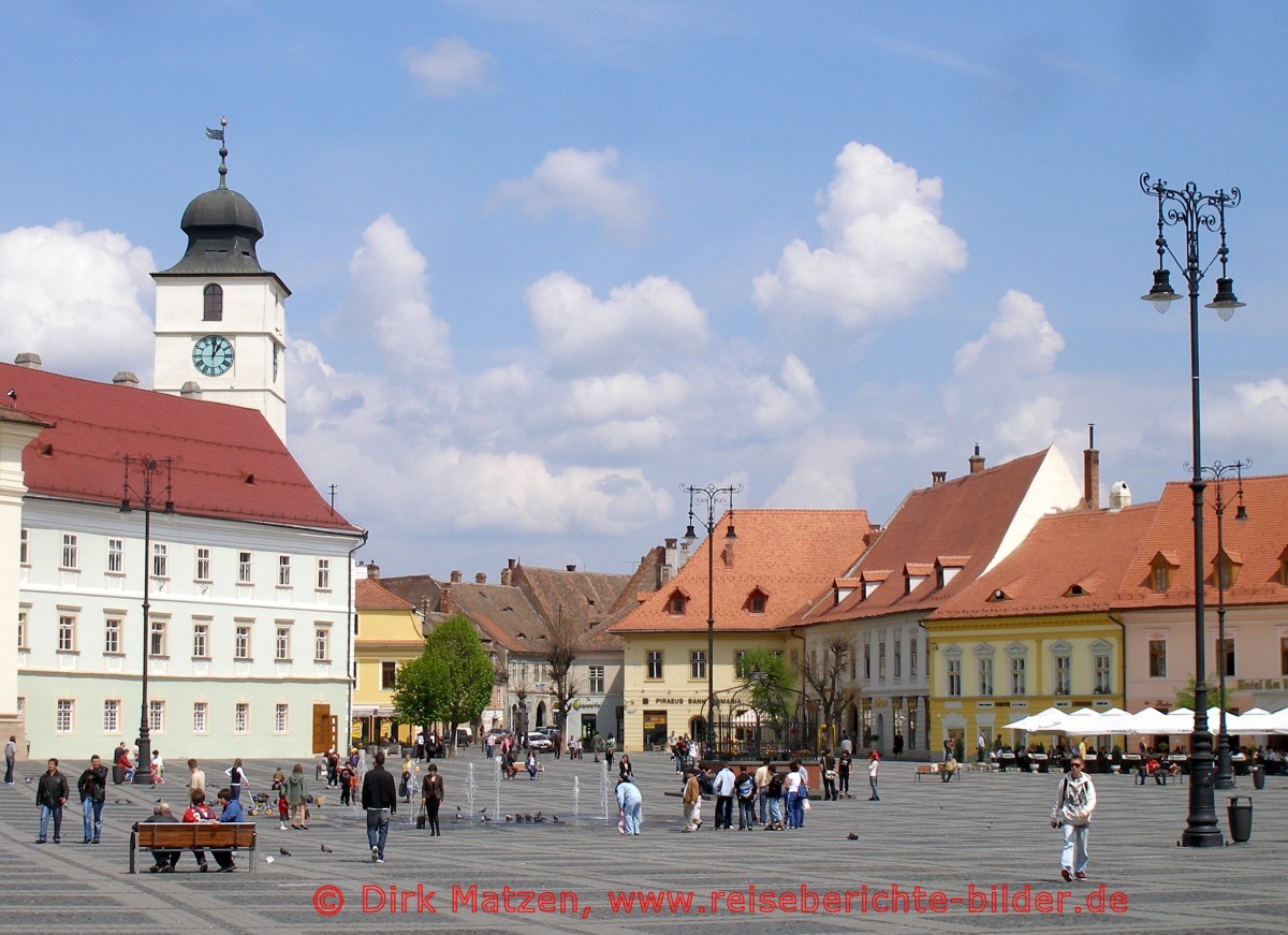 Sibiu, Piata Mare mittags