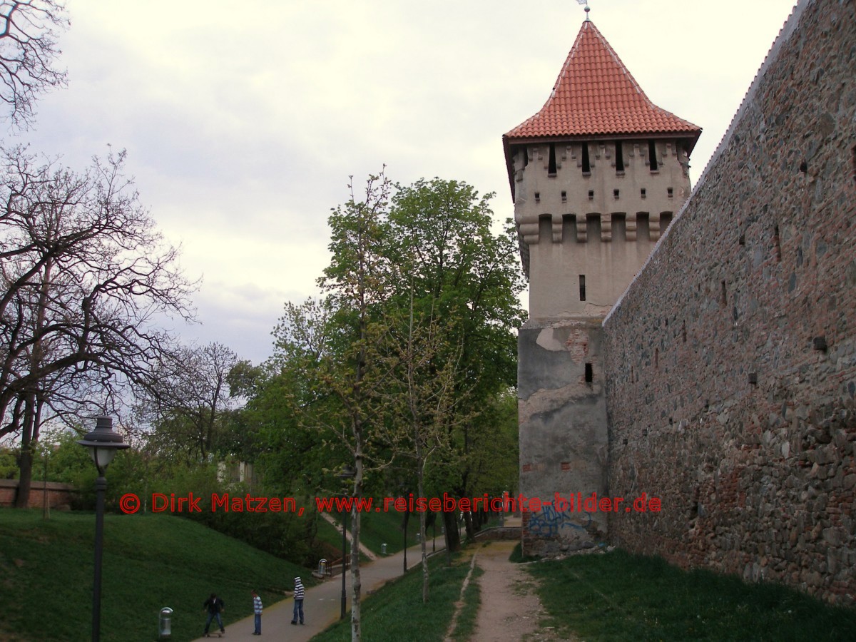 Sibiu, Stadtmauer m Wachtturm
