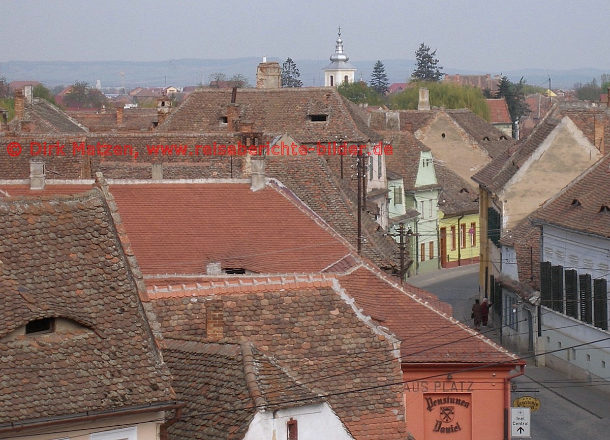 Sibiu, Blick auf Unterstadt