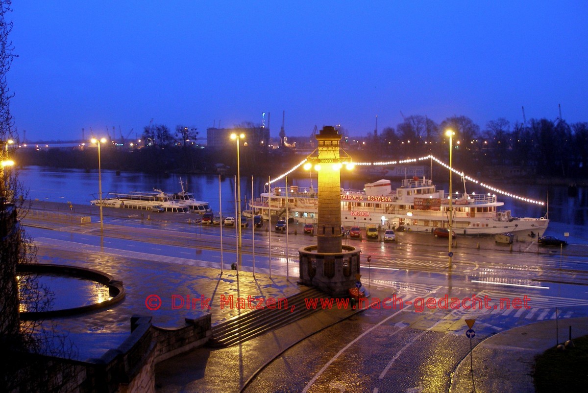Stettin, Abendstimmung am Hafen