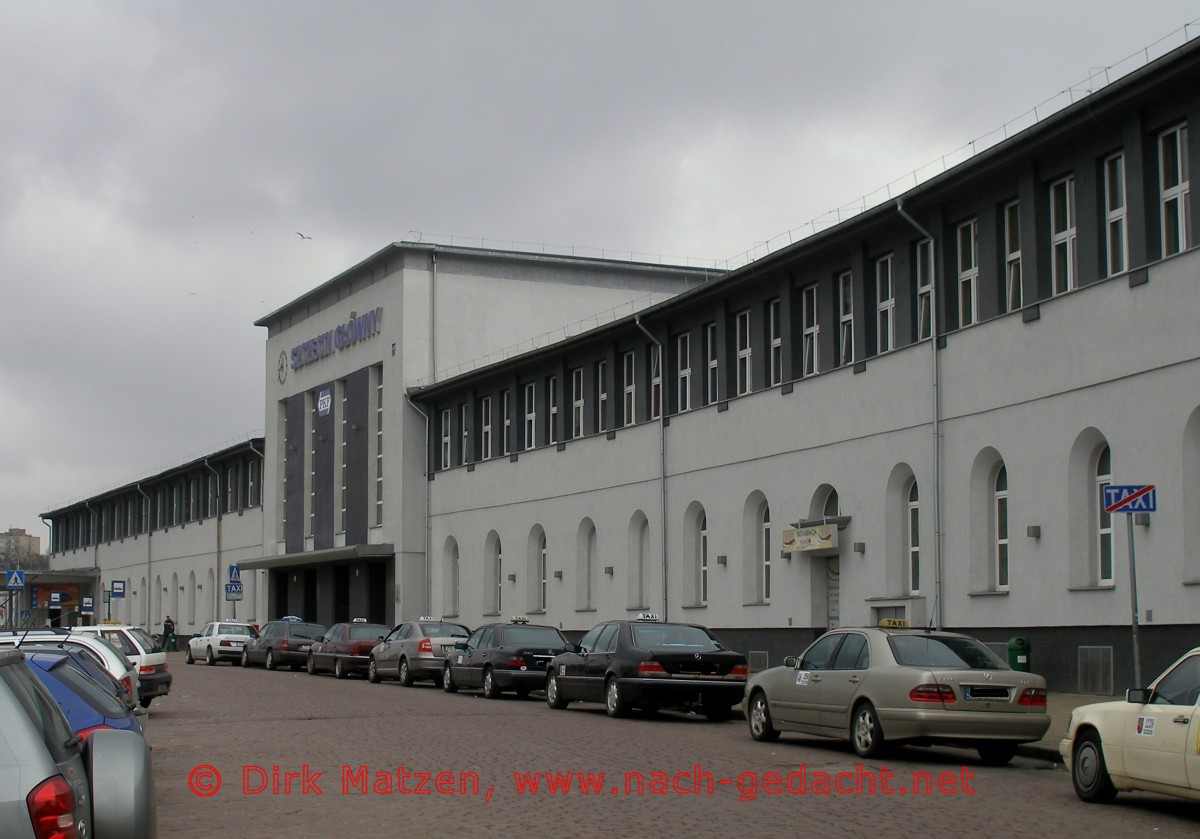 Stettin, Auenansicht des Hauptbahnhofes