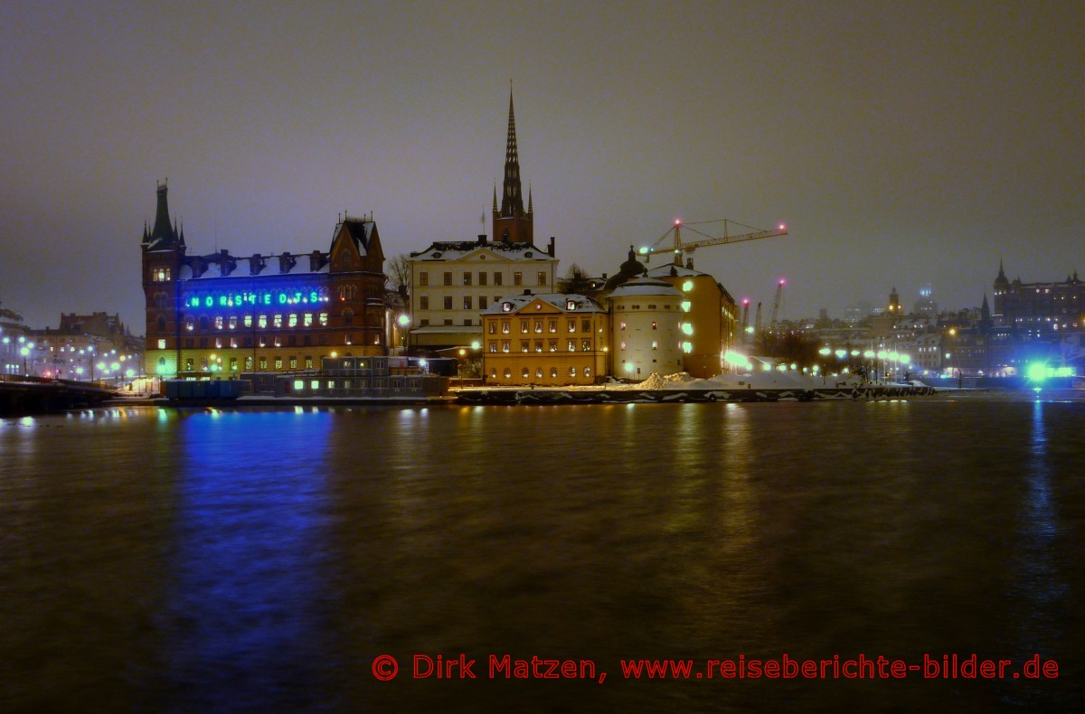 Stockholm, Riddarholmen nachts