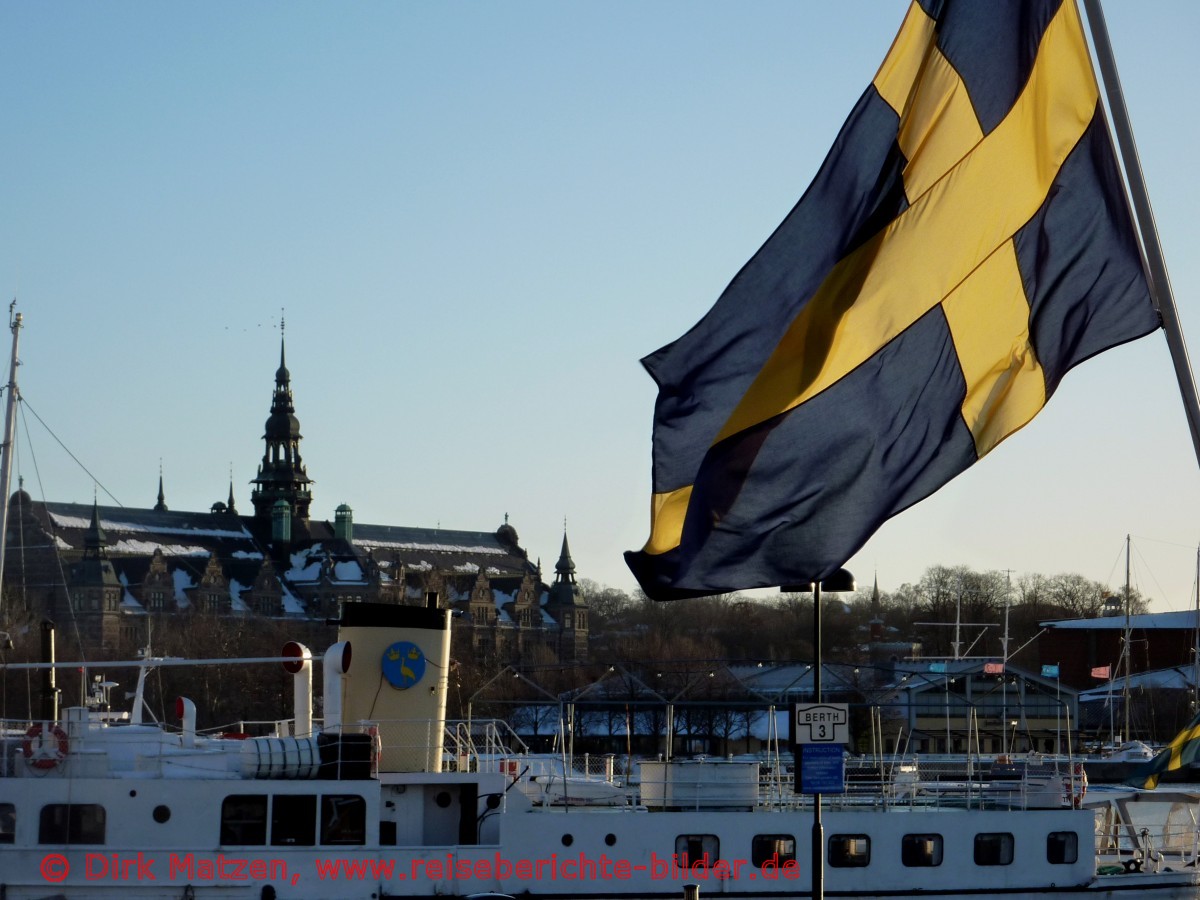Stockholm, Schwedische Fahne