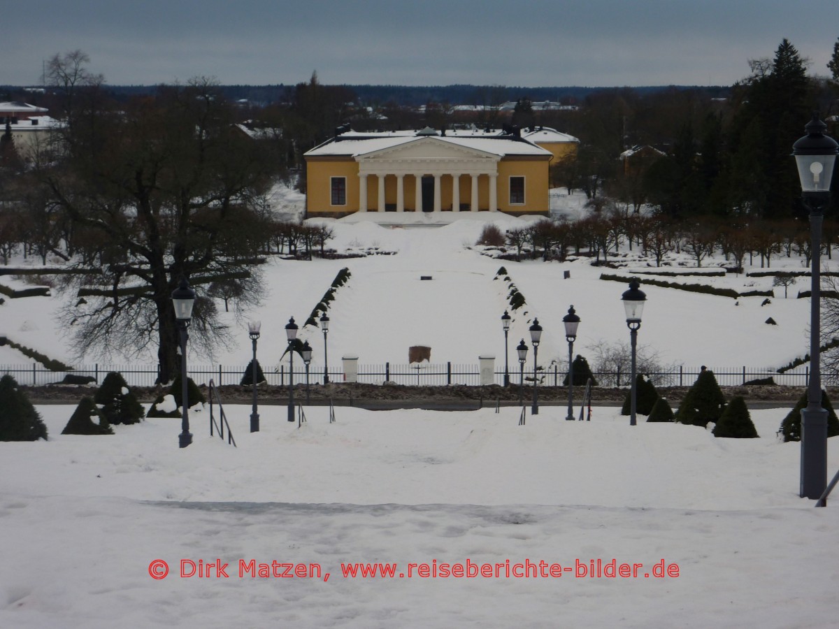 Uppsala, Botanischer Garten im Winter
