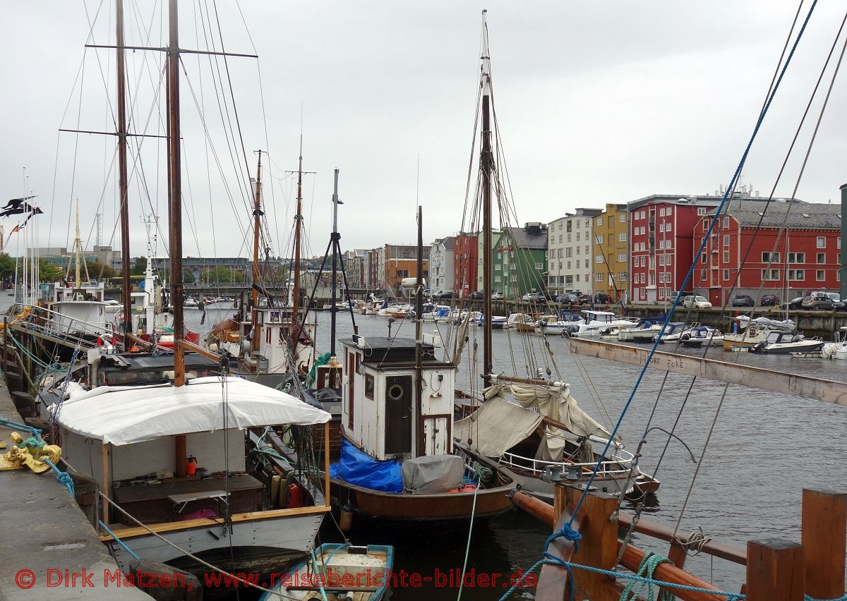 Trondheim, Segelboote, Yachthafen, Trondheimkanal
