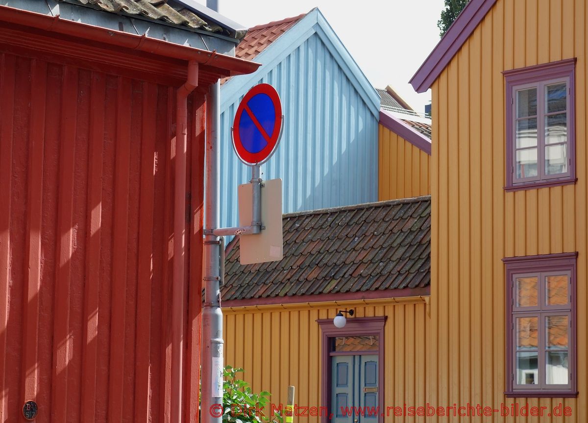 Trondheim, bunte Holzhuser