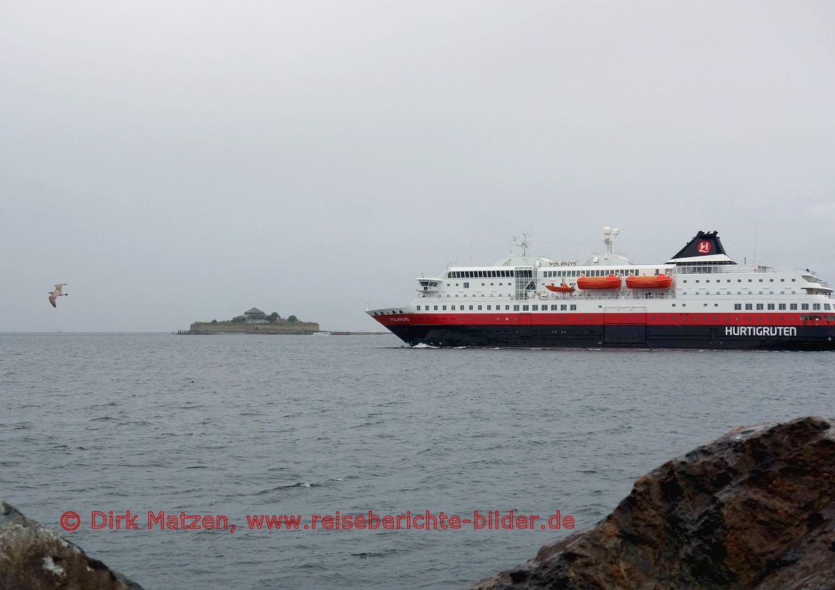 Trondheim, Hurtigrute, Polarlys, Munkholmen