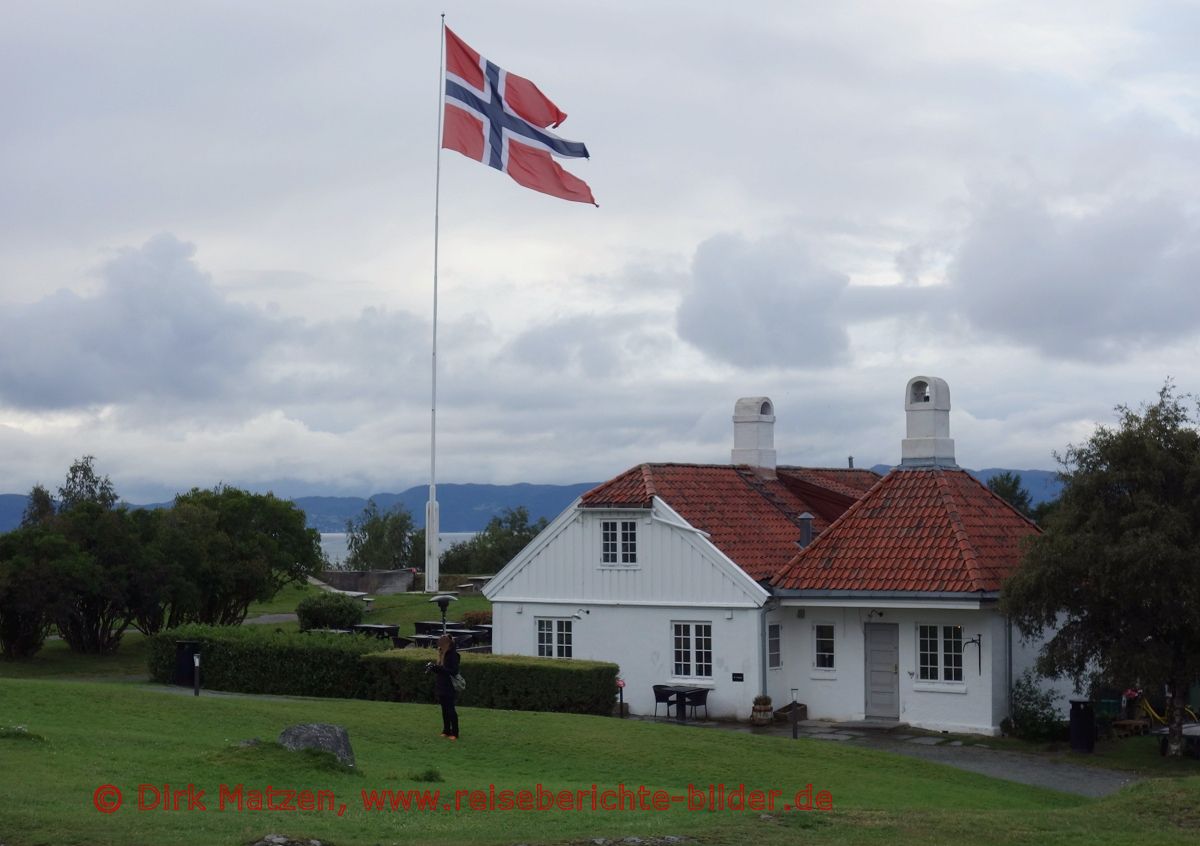 Trondheim, Fahne auf Festung