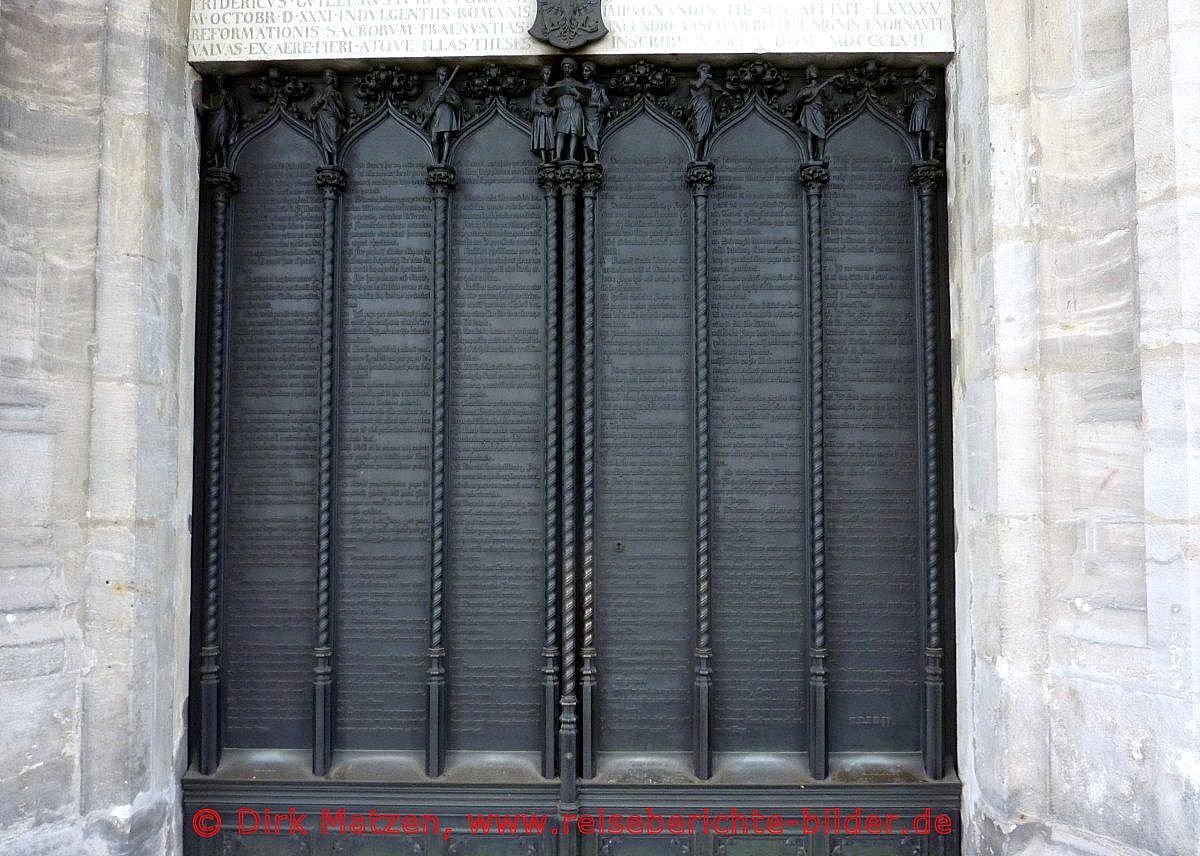 UNESCO Welterbe, Lutherstadt Wittenberg Schlosskirche Eingangstr