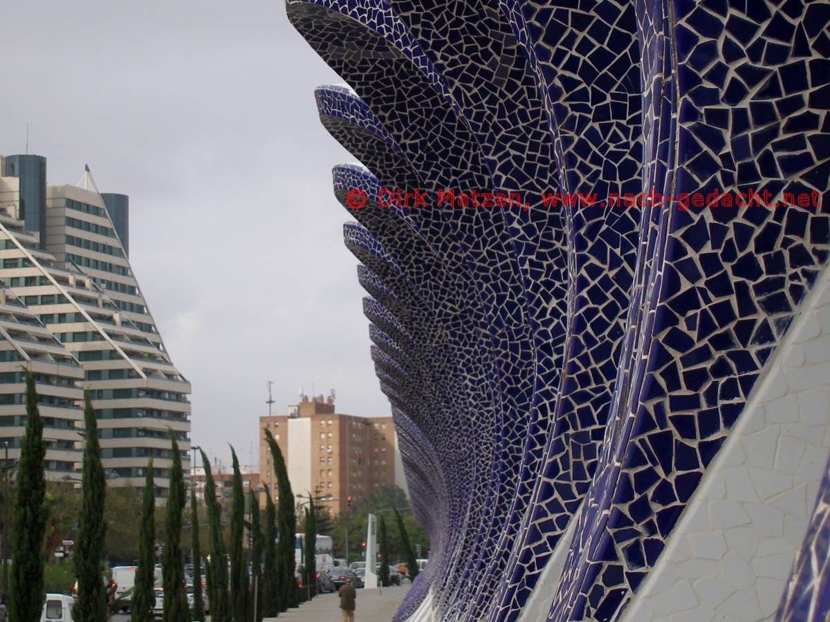 Valencia, Auenmauer L'Umbracle
