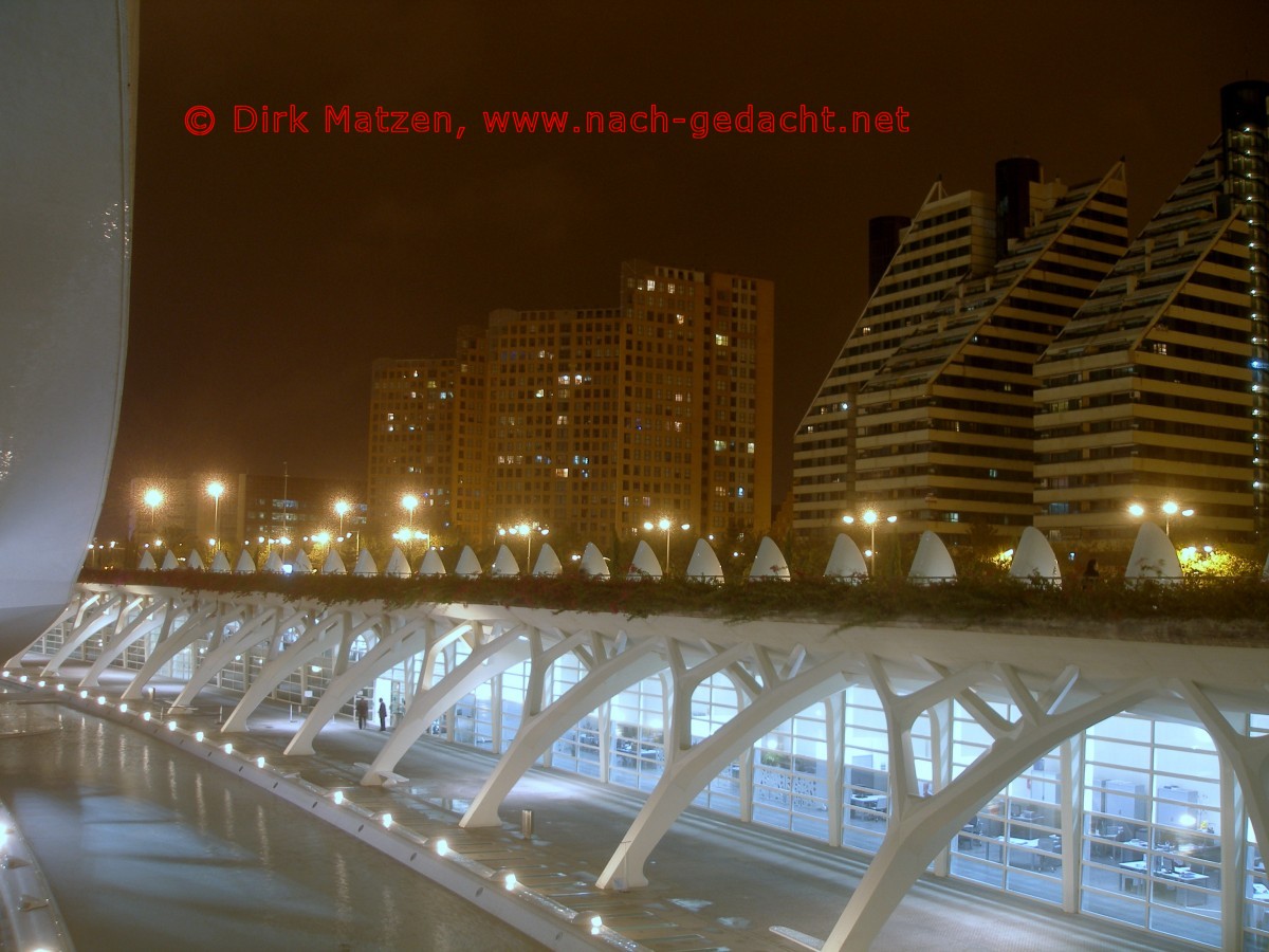 Valencia, Umgebung der Stadt der Knste und der Wissenschaften