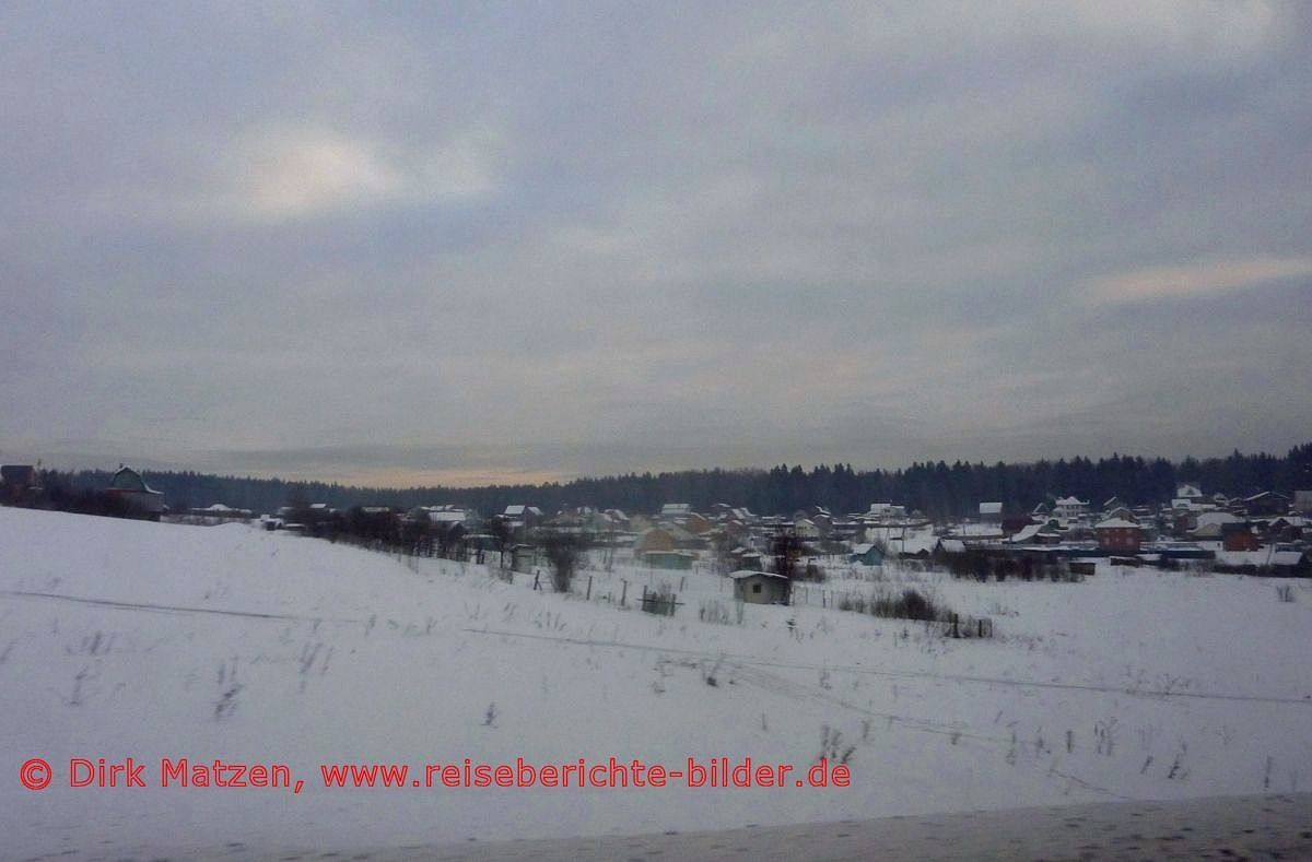 Busfahrt, Landschaft