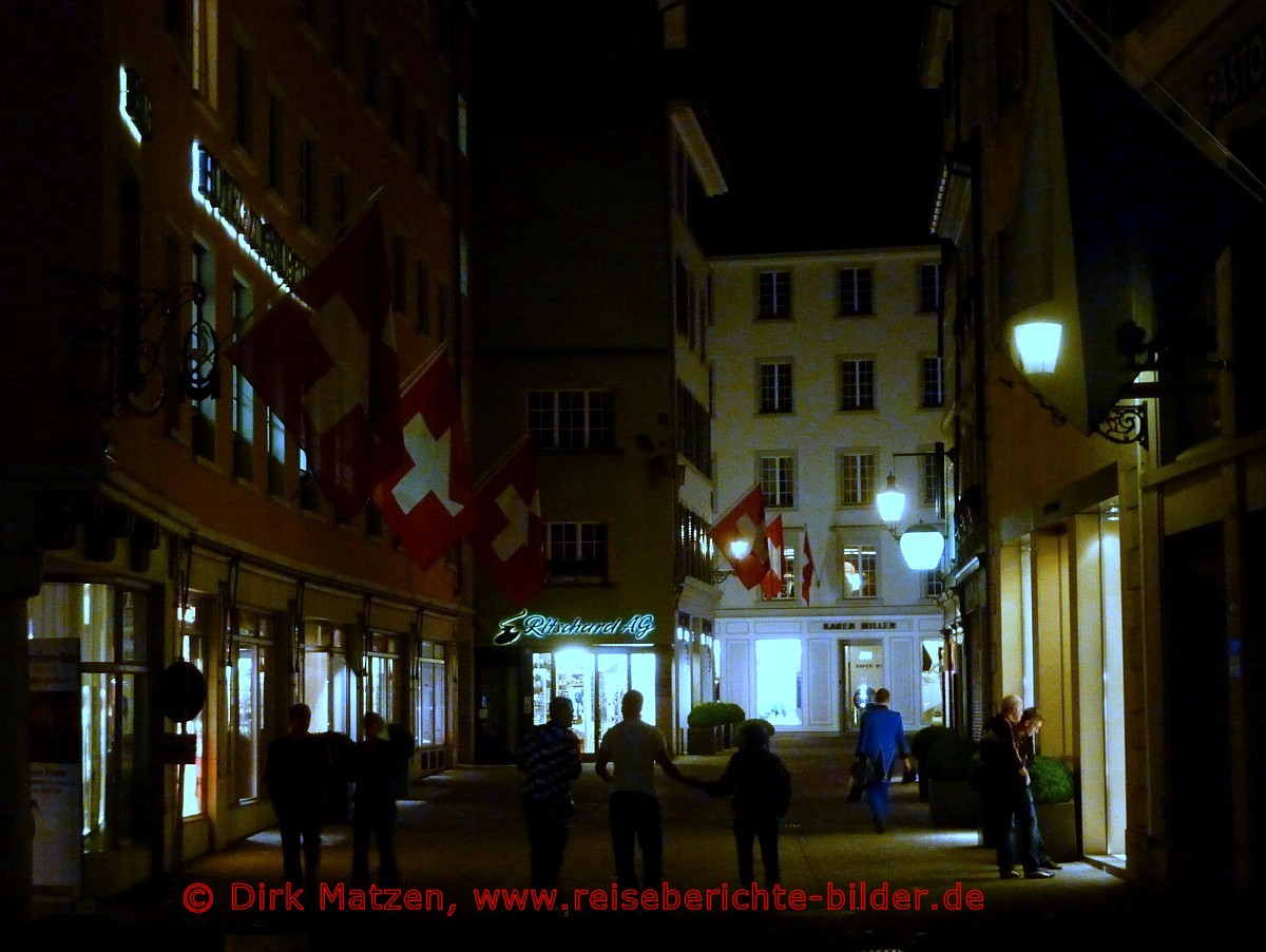 Zrich, Fugngerzone nachts