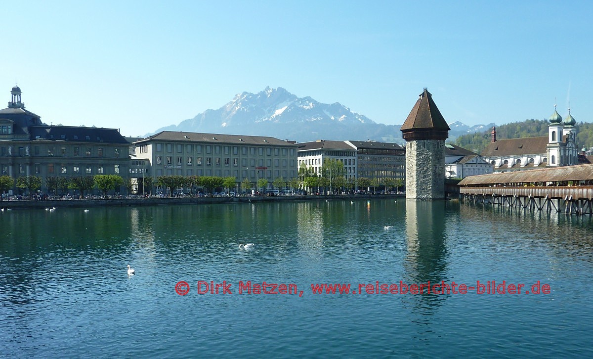 Luzern, Blick zum Pilatus