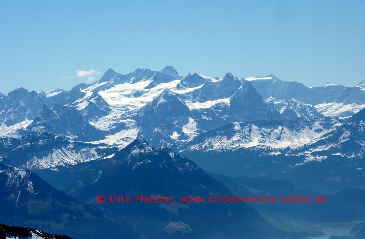Pilatus, Blick auf Berner Alpen